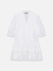 Mint Velvet White Ramie Mini Dress - Image 6 of 7