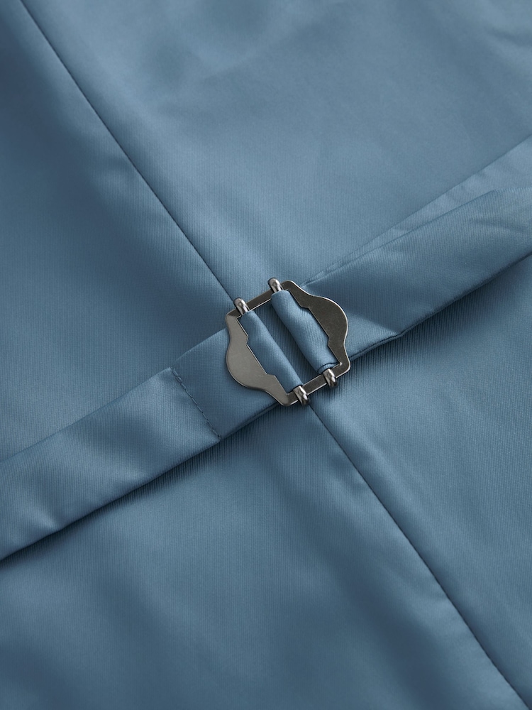 Neutral Regular Fit Textured Suit Waistcoat - Image 2 of 4
