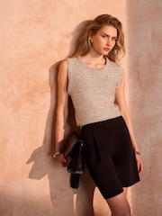 Mint Velvet Silver Knit Vest - Image 1 of 8