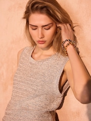 Mint Velvet Silver Knit Vest - Image 3 of 8
