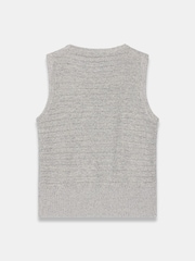 Mint Velvet Silver Knit Vest - Image 8 of 8