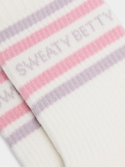 Sweaty Betty Pink Varsity Slogan Socks - Image 3 of 4