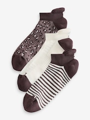 Sweaty Betty Brown Workout Trainers Socks 3 Pack - Image 1 of 4