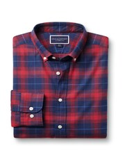 Charles Tyrwhitt kariertes Hemd aus gebürstetem Flanell, 100 % Baumwolle, Slim-Fit - Bild 5 von 6