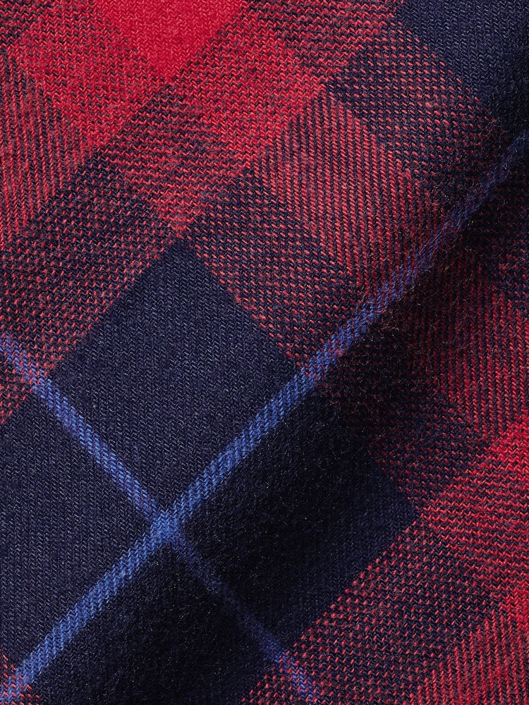 Charles Tyrwhitt kariertes Hemd aus gebürstetem Flanell, 100 % Baumwolle, Slim-Fit - Bild 6 von 6