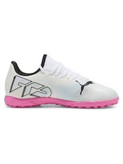 Puma White Jr Future 7 Play TT Football Boots - Image 1 of 6