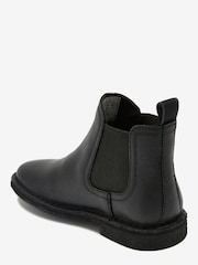 Black Leather Chelsea Boots - Image 2 of 5