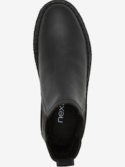 Black Leather Chelsea Boots - Image 4 of 5