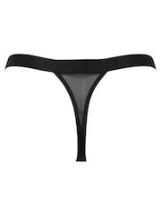 Pour Moi Black India Embroidery Thongs - Image 5 of 5