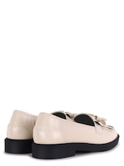 Linzi Natural Tide Loafers With Fringe Detail - Image 4 of 4