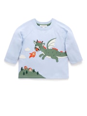 Purebaby Blue Dragon Longsleeve Tee & Cargo Pant Set - Image 2 of 6