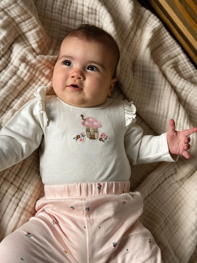 طقم هدايا من 3 قطع مكوّن من بودي سوت وبنطلون ضيّق وطوق رأس من Purebaby - صورة 6 من 6 طقم هدايا من 3 قطع مكوّن من بودي سوت وبنطلون ضيّق وطوق رأس من Purebaby - صورة 6 من 6