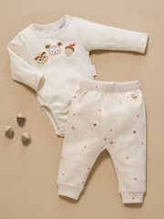 Purebaby Natural Bodysuit, Leggings & Hat Gift Set 3 Piece - Image 5 of 5