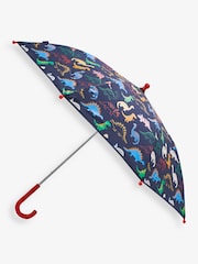 JoJo Maman Bébé Navy Dinosaur Colour Change Umbrella - Image 1 of 3