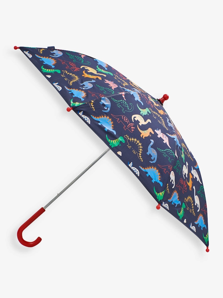 JoJo Maman Bébé Navy Dinosaur Colour Change Umbrella - Image 1 of 3