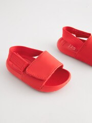 Red Baby Slider Sandals (0-24mths) - Image 6 of 6
