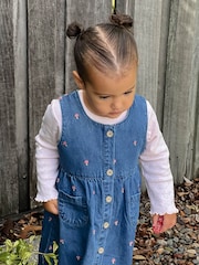 Purebaby Pink Toadstool Embroidered Top& Dress Set - Image 6 of 8