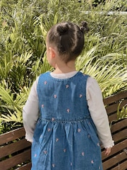 Purebaby Pink Toadstool Embroidered Top& Dress Set - Image 8 of 8