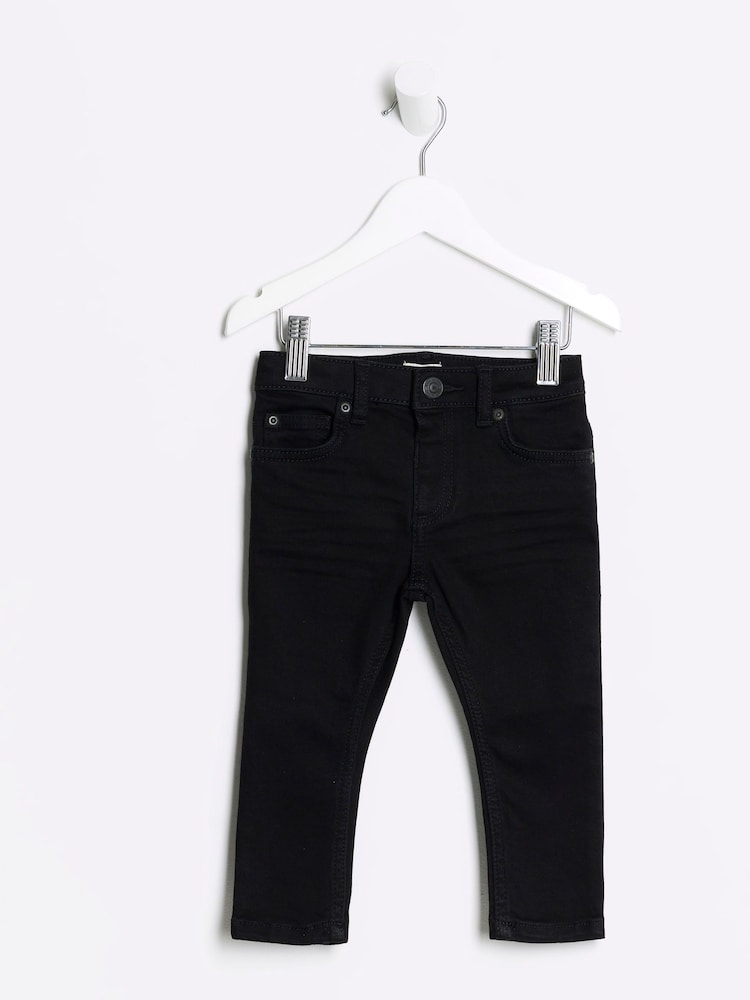 River Island Black Boys Skinny Jeans - Image 1 of 4 River Island Black Boys Skinny Jeans - Image 1 of 4