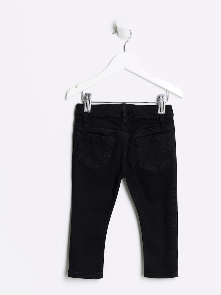 River Island Black Boys Skinny Jeans - Image 2 of 4 River Island Black Boys Skinny Jeans - Image 2 of 4