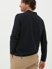FatFace Black Braunton Polo Neck Jumper - Image 2 of 5