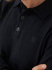 FatFace Black Braunton Polo Neck Jumper - Image 4 of 5