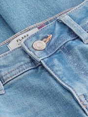 Mid Blue Stretch Flare Jeans - Image 2 of 7