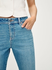 Mid Blue Stretch Flare Jeans - Image 5 of 7