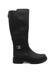 Schwarz - Pavers Warm Lined Zip Back Long Boots - Bild 1 von 5