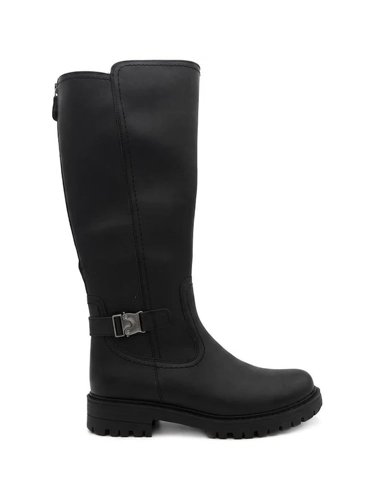 Schwarz - Pavers Warm Lined Zip Back Long Boots - Bild 1 von 5