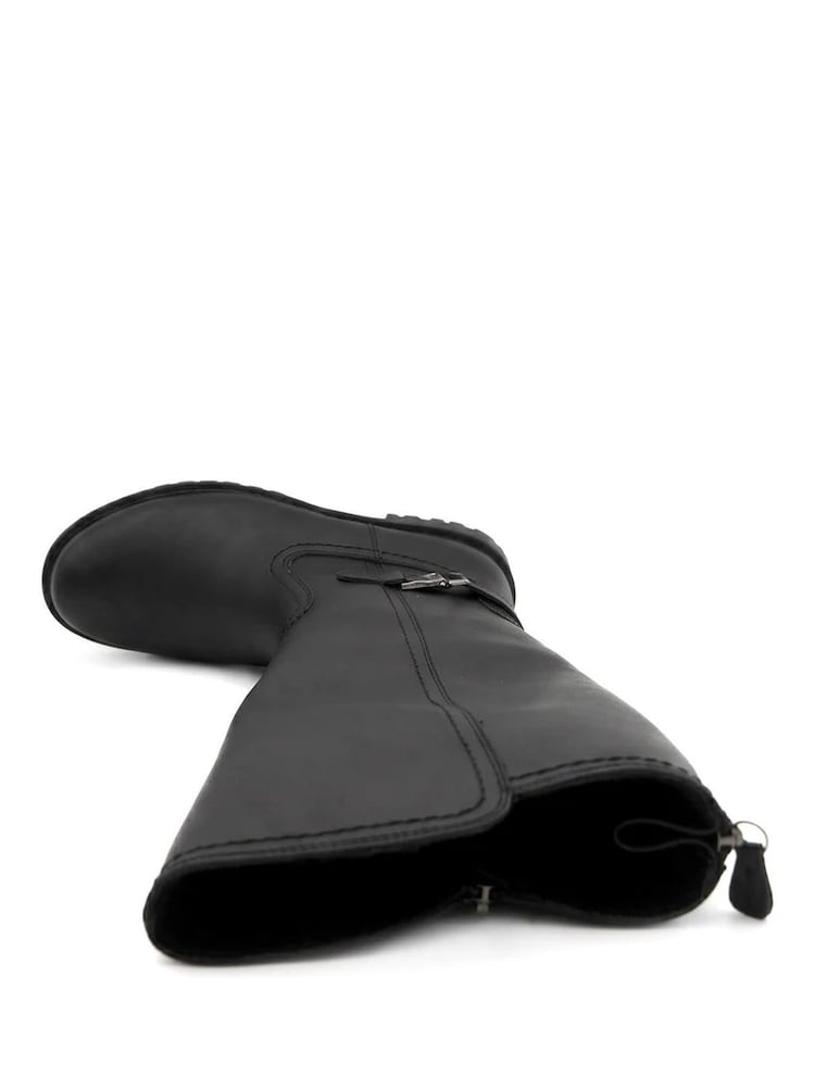 Schwarz - Pavers Warm Lined Zip Back Long Boots - Bild 5 von 5