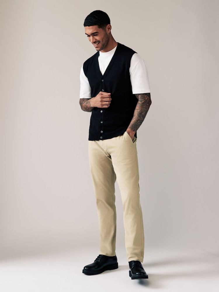 Stone Slim Fit Stretch Chinos Trousers - Image 2 of 9