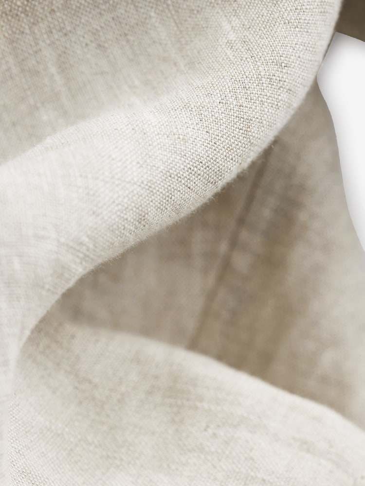 Ecru Signature Italian Leomaster 100% Linen Shorts - Image 9 of 9