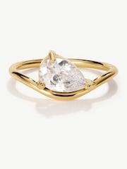 D.Louise Gold Pear Promise Ring - Image 1 of 4