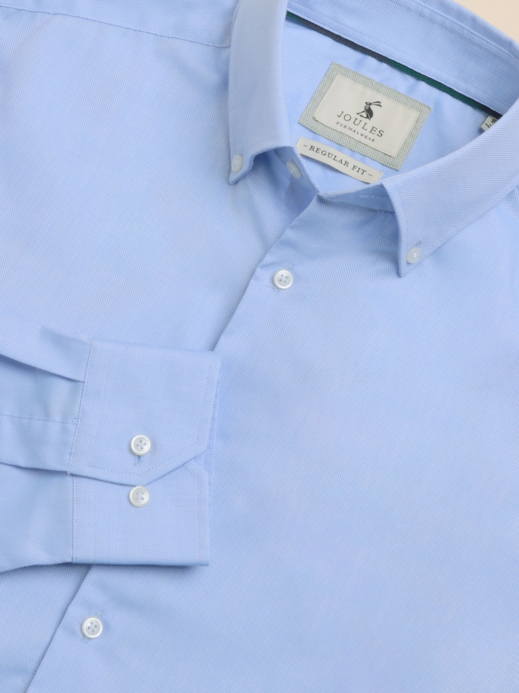 Joules Light Blue Slim Fit Oxford Shirt - Image 1 of 8