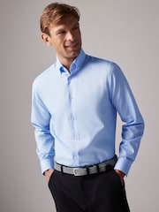 Joules Light Blue Slim Fit Oxford Shirt - Image 2 of 8
