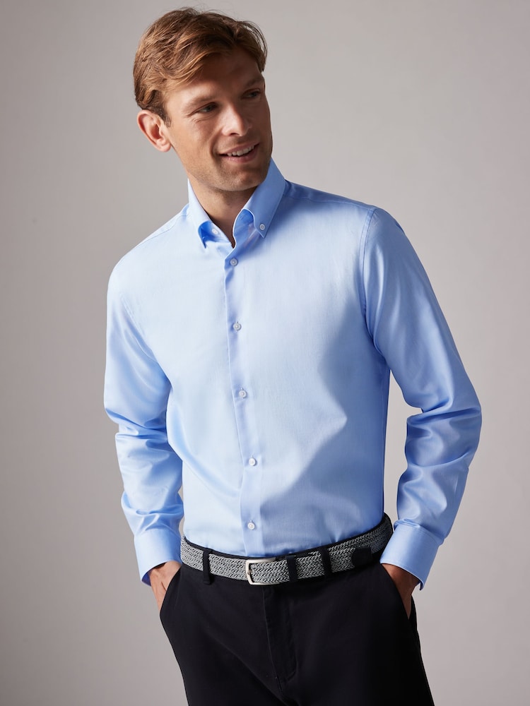 Joules Light Blue Slim Fit Oxford Shirt - Image 2 of 8