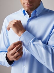 Joules Light Blue Slim Fit Oxford Shirt - Image 5 of 8