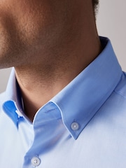 Joules Light Blue Slim Fit Oxford Shirt - Image 6 of 8