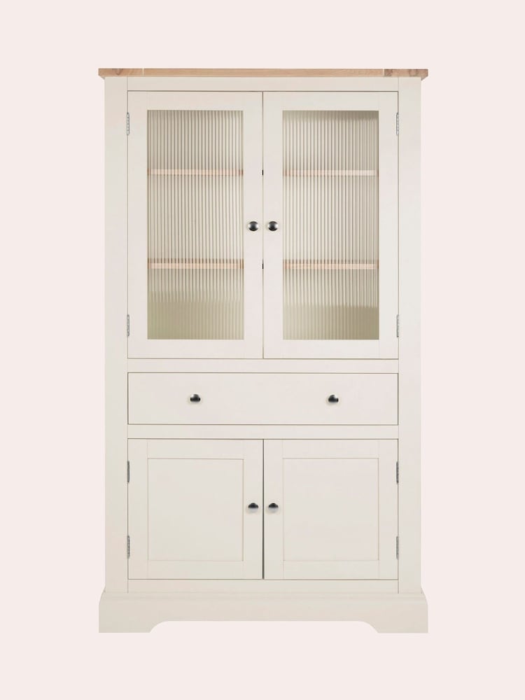 Laura Ashley White Dorset 4 Door 1 Drawer Storage Unit - Image 1 of 5