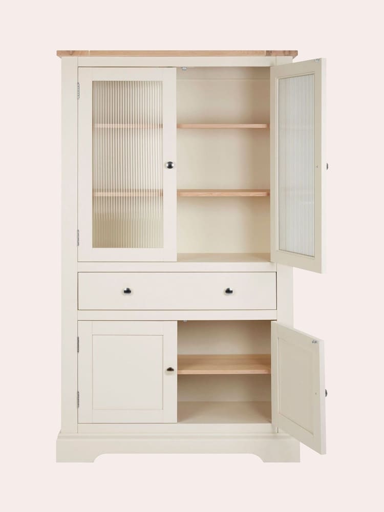 Laura Ashley White Dorset 4 Door 1 Drawer Storage Unit - Image 2 of 5