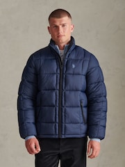 Blå - U.S. Polo Assn. Box Quilt Puffer Jacket - Bilde 1 av 5