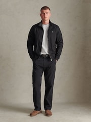 U.S. Polo Assn Black Cotton Twill Harrington Jacket - Image 3 of 8