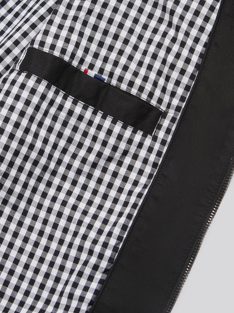 U.S. Polo Assn Black Cotton Twill Harrington Jacket - Image 8 of 8
