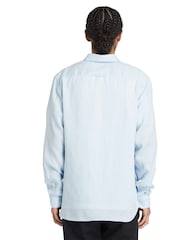 Timberland Blue Mill Brook Linen Short Sleeve Shirt - Image 2 of 5