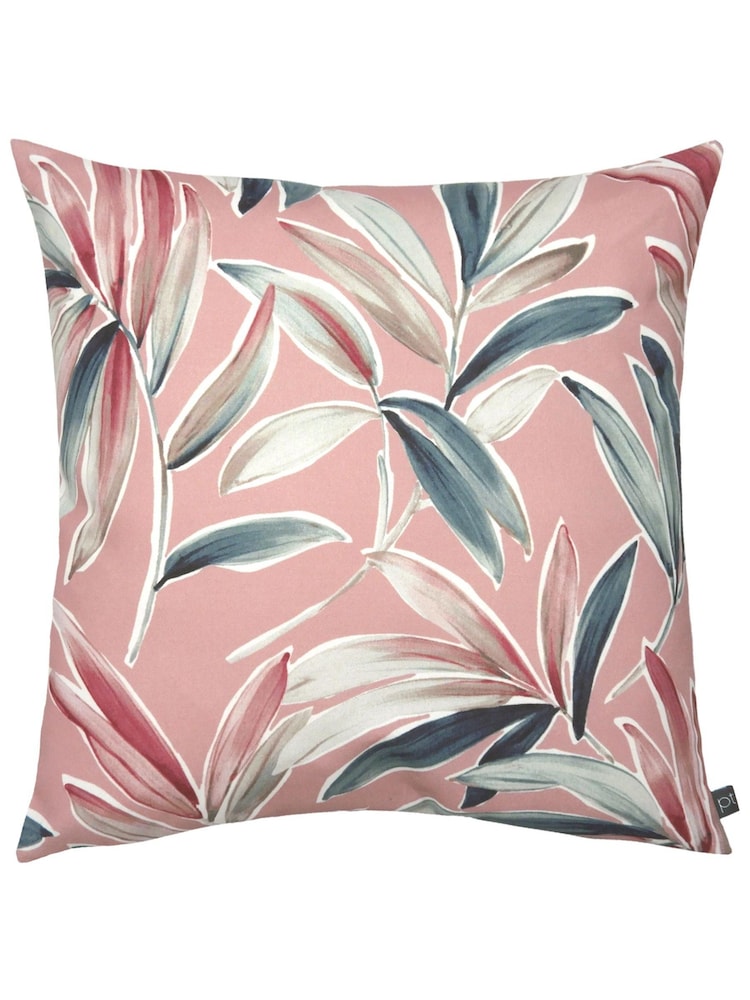 Prestigious Textiles Flamingo Pink Ventura Tropical Feather Filled 100% Cotton Cushion - Image 1 of 5 Prestigious Textiles Flamingo Pink Ventura Tropical Feather Filled 100% Cotton Cushion - Image 1 of 5