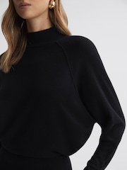Платье миди из шерсти Blend со сборками на рукавах Reiss Freya - Изображение 3 из 5