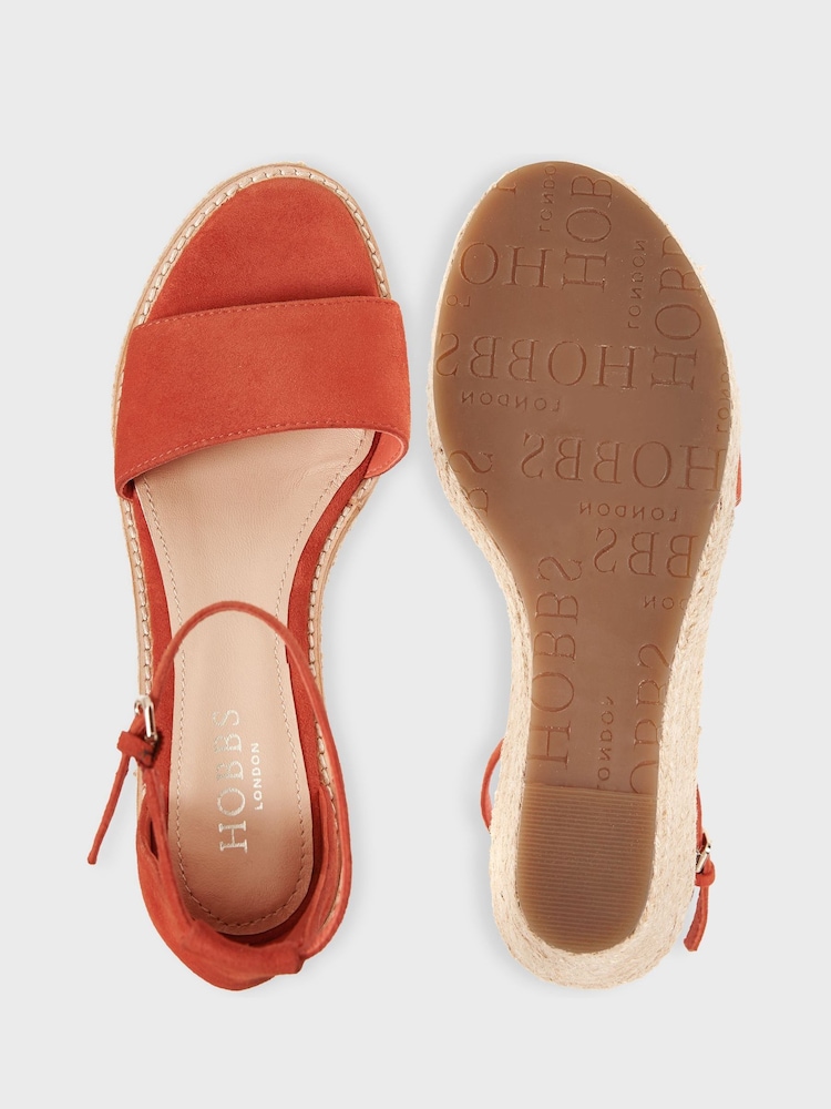 Hobbs Orange Vespa Espadrilles - Image 2 of 3 Hobbs Orange Vespa Espadrilles - Image 2 of 3