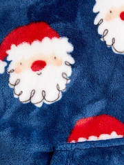 Navy Blue/Red Santa Hooded Blanket (3-13yrs) - Image 4 of 4