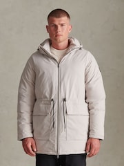 U.S. Polo Assn. Cream Smart Longline Padded Parka - Image 1 of 5